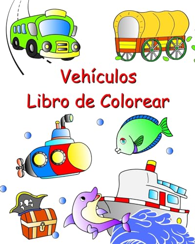 Vehículos Libro de Colorear: Coches, tractores, trenes, aviones para colorear para niños a partir de 3 años von Blurb