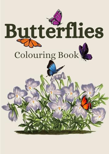 Butterflies Colouring Book: Colouring patterns and shapes Butterflies von Independently published