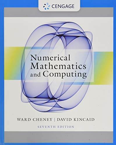 Numerical Mathematics and Computing von Brooks/Cole