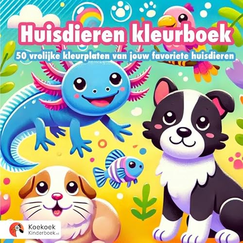 Huisdieren Kleurboek: 50 vrolijke kleurplaten van jouw favoriete huisdieren von Brave New Books