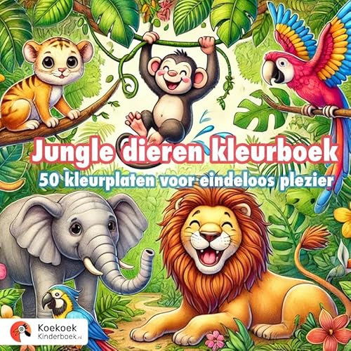 Jungle dieren kleurboek: 50 kleurplaten voor eindeloos kleurplezier Jungle dieren kleurboek: 50 kleurplaten voor eindeloos kleurplezier von Brave New Books