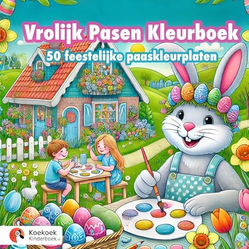 Vrolijk Pasen Kleurboek: 50 feestelijke paaskleurplaten von Brave New Books
