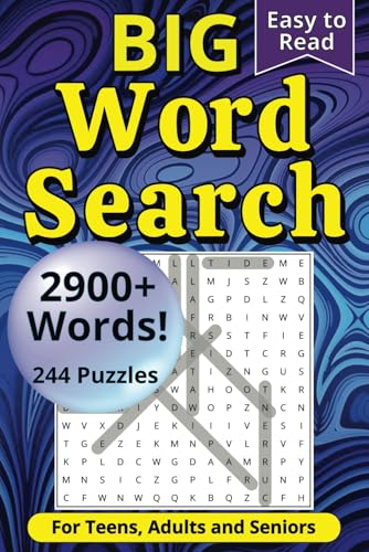 Big Word Search Puzzle Book: 244 Easy to Read Puzzles for Adults, Seniors and Teens with a Wide Range of Relaxing Word Topics Big Word Search Puzzle Book: 244 Easy to Read Puzzles for Adults, Seniors and Teens with a Wide Range of Relaxing Word Topics von Independently published