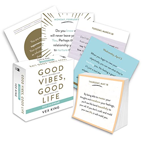 Good Vibes, Good Life 2023 Calendar: Daily Inspiration for Living Your Best Life