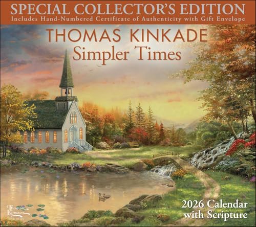 Thomas Kinkade Collector's Scripture Edition 2026 Deluxe Wall Calendar + Print Thomas Kinkade Collector's Scripture Edition 2026 Deluxe Wall Calendar + Print von Andrews McMeel Publishing