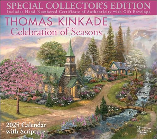 Thomas Kinkade Special Collector's Edition with Scripture 2025 Deluxe Wall Calen: Celebration of Seasons Thomas Kinkade Special Collector's Edition with Scripture 2025 Deluxe Wall Calen: Celebration of Seasons