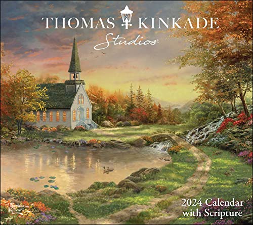 Thomas Kinkade Studios 2024 Deluxe Wall Calendar with Scripture von Andrews Mcmeel Publishing