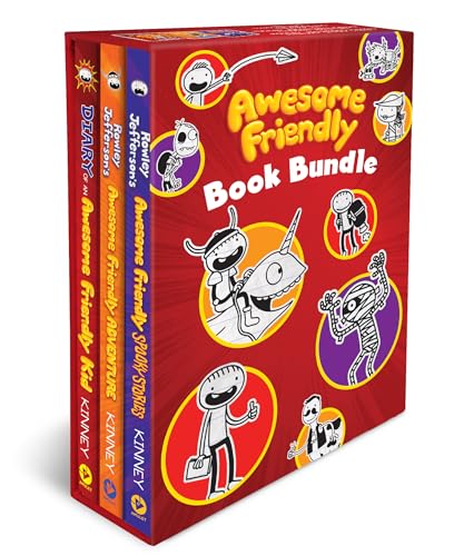 Awesome Friendly 3-Book Hardcover Gift Set: Diary of an Awesome Friendly Kid, Rowley Jefferson’s Awesome Friendly Adventure, and Rowley Jefferson’s ... Spooky Stories (Diary of a Wimpy Kid)