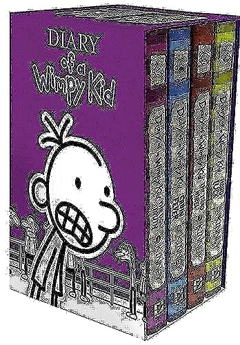 Diary of a Wimpy Kid Box of Books 5-8: Ugly Truth, Cabin Fever, the Third Wheel, Hard Luck