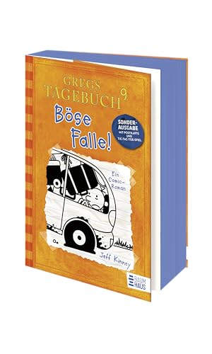 Gregs Tagebuch 9 - Böse Falle!: Großer Lesespaß mit Comic-Roman-Held Greg Heffley (Sonderausgabe ab 10 Jahre mit Käse-Postkarte und Tic-Tac-Toe-Spiel)