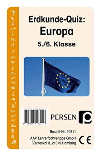 Erdkunde-Quiz Europa - 5 und 6 Klasse Kartenspiel Erdkunde-Quiz Europa - 5 und 6 Klasse Kartenspiel