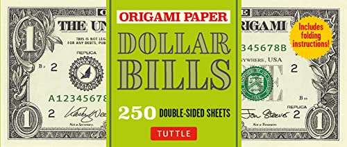 Origami Paper Dollar Bills: 250 Double-Sided Sheets
