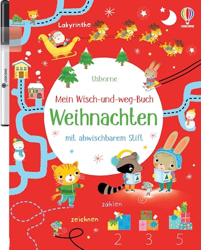 Mein Wisch-und-weg-Buch: Weihnachten: mit abwischbarem Stift (Meine Wisch-und-weg-Bücher)