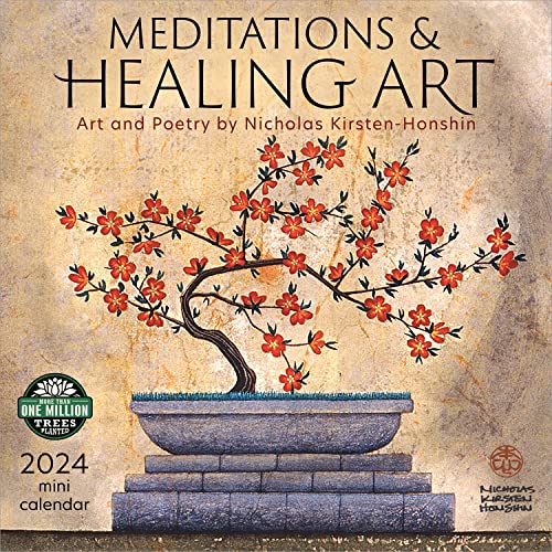 Meditations and Healing Art 2024 Mini Calendar: Art and Poetry by Nicholas Kirsten-Honshin von Amber Lotus