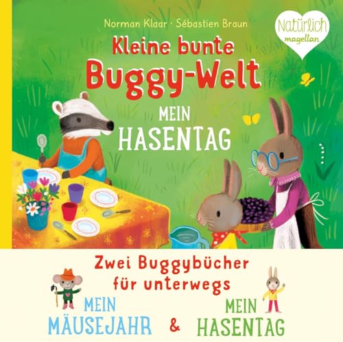 Kleine bunte Buggy-Welt - Mein Hasentag & Mein Mäusejahr: Zwei Buggybücher mit Stoffband für unterwegs Kleine bunte Buggy-Welt - Mein Hasentag & Mein Mäusejahr: Zwei Buggybücher mit Stoffband für unterwegs
