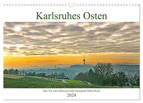 Karlsruhes Osten (Wandkalender 2024 DIN A3 quer), CALVENDO Monatskalender