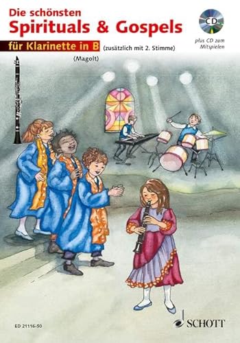 Die schönsten Spirituals & Gospels: sehr leicht bearbeitet. 1-2 Klarinetten in B. Ausgabe mit CD.
