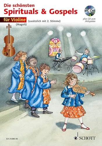 Die schönsten Spirituals & Gospels: sehr leicht bearbeitet. 1-2 Violinen. von Schott Music Distribution