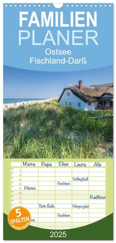 Familienplaner 2025 - Ostsee, Fischland-Darß mit 5 Spalten (Wandkalender, 21 cm x 45 cm), CALVENDO von CALVENDO
