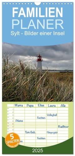 Familienplaner 2025 - Sylt - Bilder einer Insel mit 5 Spalten (Wandkalender, 21 cm x 45 cm), CALVENDO von CALVENDO