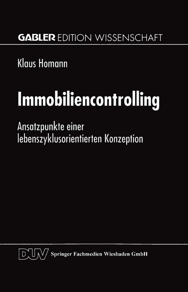 Immobiliencontrolling von Deutscher Universitätsverlag