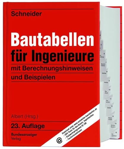 Schneider - Bautabellen für Ingenieure: mit Berechnungshinweisen und Beispielen: mit Berechnungshinweisen und Beispielen. Download v. EDV-Tools für ... Stabwerksprogramm IQ 100. Fachinformation