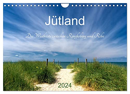 Jütland. Die Westküste zwischen Ringkøbing und Ribe (Wandkalender 2024 DIN A4 quer), CALVENDO Monatskalender
