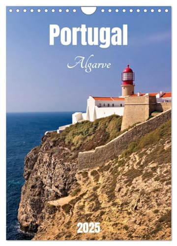 Portugal. Algarve (Wandkalender 2025 DIN A4 hoch), CALVENDO Monatskalender: Steilküsten, Landschaften, idyllische Ortschaften und weitere Impressionen ... beeindruckenden Fotografien. (CALVENDO Orte)