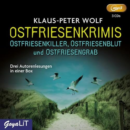 Ostfriesenkrimis,3 MP3-CDs: Ostfriesenkiller, Ostfriesenblut & Ostfriesengrab, Autorenlesung (GoyaLiT) von Jumbo Neue Medien + Verla