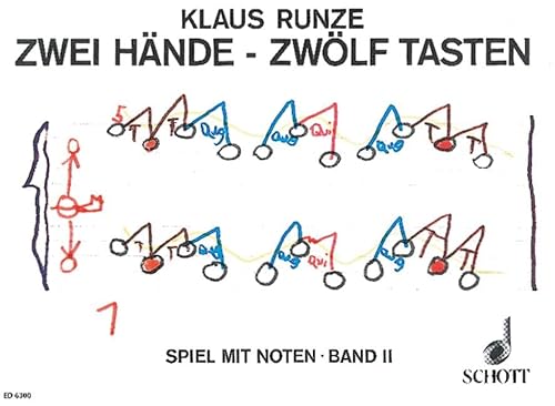 Zwei Hände - Zwölf Tasten: Das moderne Unterrichtswerk für den frühen Beginn am Klavier. Band 2. Klavier.