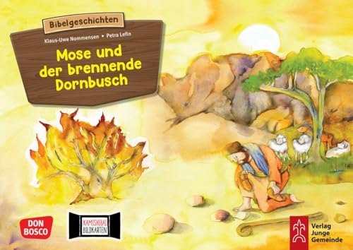 Mose und der brennende Dornbusch. Exodus Teil 4. Kamishibai Bildkartenset.: Entdecken - Erzählen - Begreifen: Kinderbibelgeschichten. (Bibelgeschichten für unser Erzähltheater) von Don Bosco