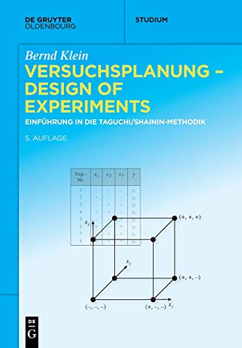Versuchsplanung – Design of Experiments: Einführung in die Taguchi und Shainin - Methodik (De Gruyter Studium)