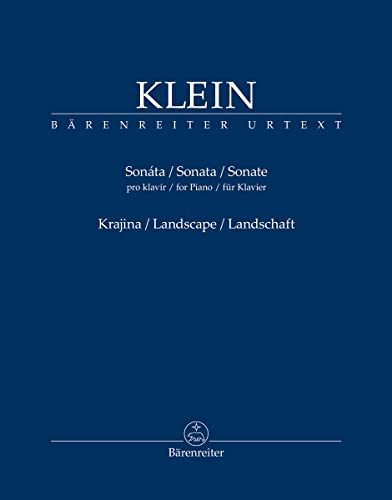 Sonate für Klavier / Landschaft. Spielpartitur, Urtextausgabe. BÄRENREITER URTEXT