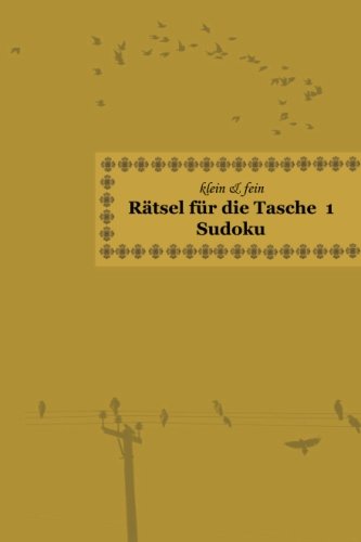 klein & fein Rätsel für die Tasche 1 Sudoku von udv