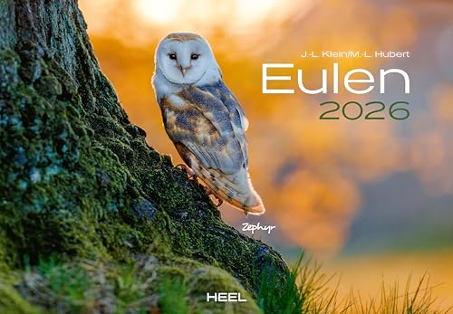 Eulen Kalender 2026: Der Tierkalender mit den charmanten Namen. Wandkalender Vogelkalender von Heel