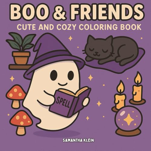 Boo & Friends: Coloring Book for Teens & Adults Featuring Spooky Creatures in Cozy Scenes Boo & Friends: Coloring Book for Teens & Adults Featuring Spooky Creatures in Cozy Scenes von Independently published