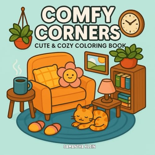 Comfy Corners: Cute & Cozy Coloring Book for Adults and Kids with Hygge Inspired Scenes for Relaxation Comfy Corners: Cute & Cozy Coloring Book for Adults and Kids with Hygge Inspired Scenes for Relaxation von Independently published
