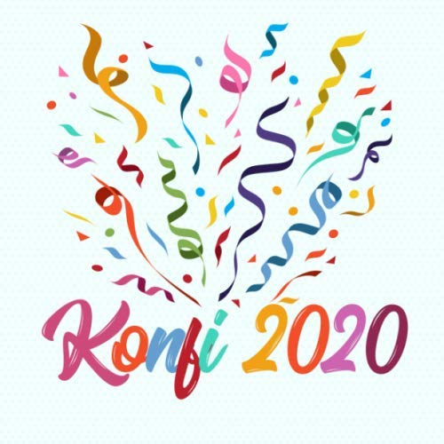 Konfi 2020: Konfirmationsgästebuch zum Hineinschreiben von kreativen Glückwünschen und Sprüchen und zum Einkleben von Fotos von Independently published