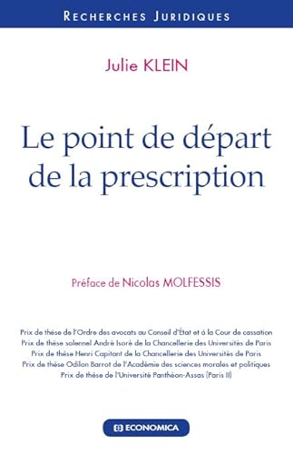 Point de départ de la prescription (Le) von ECONOMICA