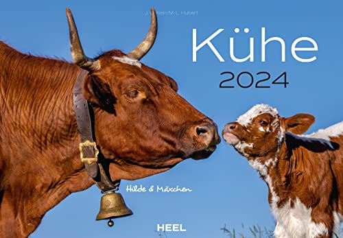 Kühe Kalender 2024: Der Tierkalender mit den charmanten Namen von Heel
