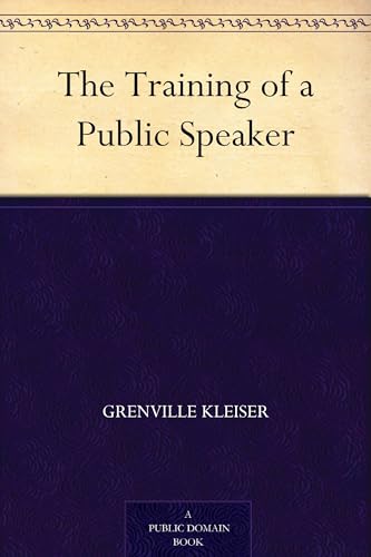 The Training of a Public Speaker von Anson Street Press