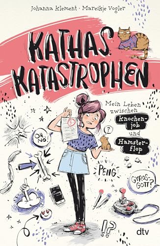 Kathas Katastrophen – Mein Leben zwischen Knochenjob und Hamsterflop: Witzig illustrierter Comicroman ab 11 über die Höhen und Tiefen des Teenageralltags (Die Kathas-Katastrophen-Reihe, Band 2) von dtv Verlagsgesellschaft