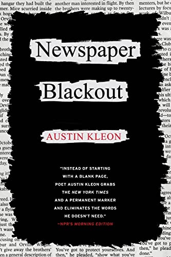 Newspaper Blackout: Austin Kleon