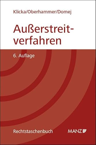 Außerstreitverfahren (Rechtstaschenbuch) von MANZ Verlag Wien