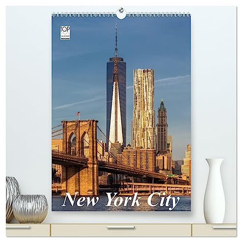 New York City (hochwertiger Premium Wandkalender 2025 DIN A2 hoch), Kunstdruck in Hochglanz von CALVENDO