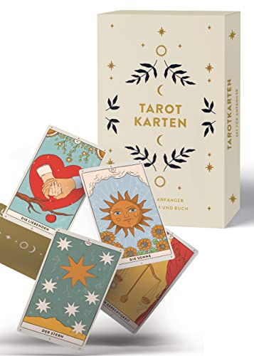Tarotkarten: Tarotkarten mit Buch, Set für Anfänger: ausführliche Beschreibungen zu Fragen, Karten und Legetechniken von YUNA
