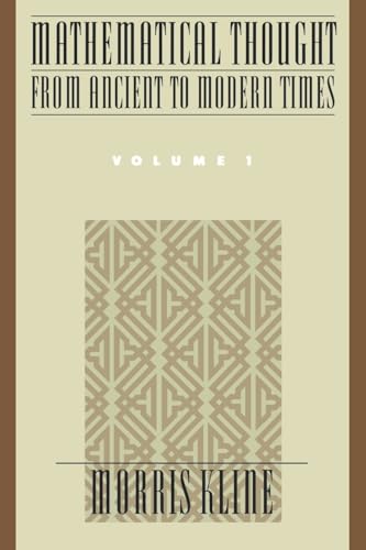 Mathematical Thought from Ancient to Modern Times, Vol. 1 von OUP USA