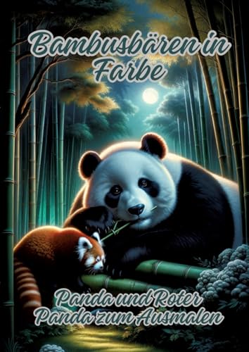 Bambusbären in Farbe: Panda und Roter Panda zum Ausmalen