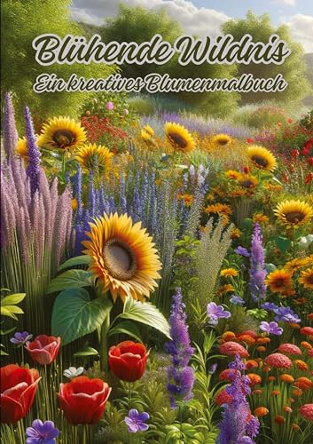 Blühende Wildnis: Ein kreatives Blumenmalbuch von tredition