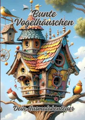 Bunte Vogelhäuschen: Dein Ausmalabenteuer Bunte Vogelhäuschen: Dein Ausmalabenteuer